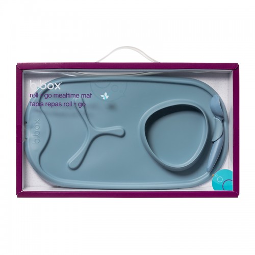 B.Box Roll + Go Mealtime Mat with Spoon | Travel Friendly | 6 months+